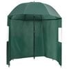 vidaXL Parapluie de p&ecirc;che Vert 220x185 cm