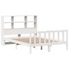 vidaXL Lit biblioth&egrave;que sans matelas blanc 160x200 cm bois pin massif
