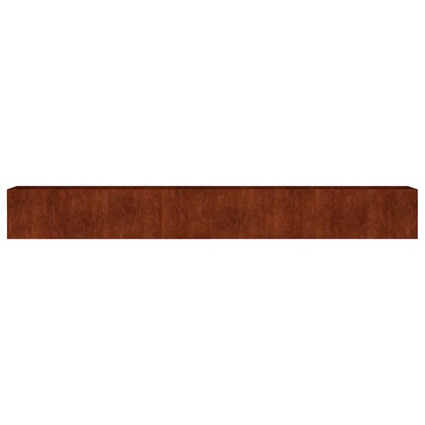 vidaXL Lit sur&eacute;lev&eacute; de jardin 360x40x40 cm acier corten