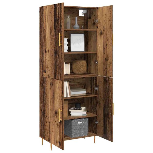 vidaXL Haut Armoire Bois ancien 69,5 x 34 x 180 cm Bois d'ing&eacute;nierie