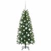 vidaXL Sapin de No&euml;l artificiel avec 150 LED Vert 120 cm PE et PVC