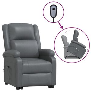 vidaXL Fauteuil anthracite similicuir