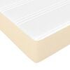 vidaXL Matelas de lit &agrave; ressorts ensach&eacute;s fermet&eacute; moyenne Cr&egrave;me 140x190x20 cm Tissu