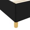 vidaXL Cadre de lit avec matelas Noir 140 x 190 cm tissu