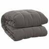 vidaXL Couverture lest&eacute;e Gris 220x235 cm 15 kg Tissu