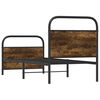 vidaXL Cadre de lit sans matelas 80x200cm chêne fumé bois d'ingénierie