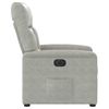 vidaXL Fauteuil inclinable &eacute;lectrique gris clair tissu microfibre