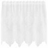 vidaXL Rideau en Dentelle avec des rideaux Blanc 80 x 150 cm Polyester