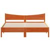 vidaXL Cadre de lit sans matelas cire marron 200x200cm bois pin massif