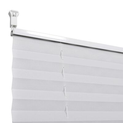 vidaXL Store plissé 110x100 cm Blanc