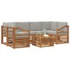 vidaXL Ensembles de canap&eacute;s avec coussin 7 pcs Gris Naturel et Clair
