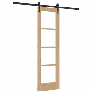 vidaXL Porte coulissante Naturel 61 x 198,5 cm