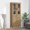 vidaXL Haut Armoire 2 pcs Ch&ecirc;ne artisanal Bois d'ing&eacute;nierie