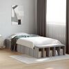 vidaXL Cadre de lit sans matelas sonoma gris 100x200 cm
