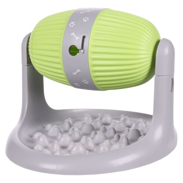 FLAMINGO Distributeur de collations pour animaux pli&eacute; Gris et vert