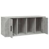 vidaXL Meuble TV Gris béton 100x35x40 cm Bois d'ingénierie