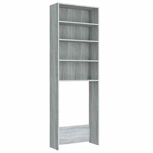 vidaXL Meuble pour machine &agrave; laver Sonoma gris 64x24x190 cm
