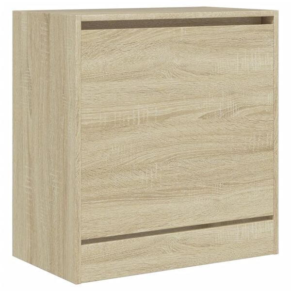 vidaXL Armoire à chaussures chêne sonoma 60x34x63,5 cm bois ingénierie