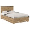 vidaXL Cadre de lit Ch&ecirc;ne artisanal 120 x 190 cm Bois d'ing&eacute;nierie