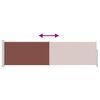 vidaXL Auvent latéral rétractable de patio 140x500 cm Marron
