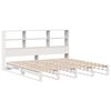 vidaXL Lit biblioth&egrave;que sans matelas blanc 180x200 cm bois massif