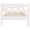 vidaXL Lit de jour sans matelas blanc 80x200 cm bois de pin massif