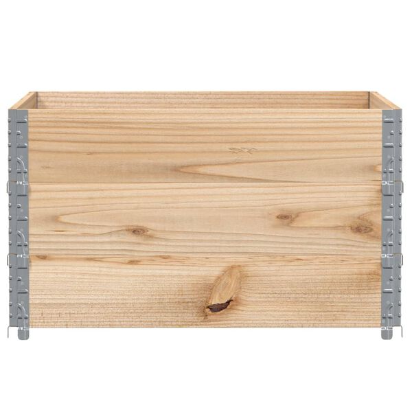 vidaXL Colliers de palette 3 pcs 100x100 cm bois de pin solide