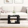 vidaXL Table basse Chêne noir 85 x 55 x 31 cm