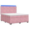 vidaXL Lit boxspring avec matelas Rose 160 x 200 cm Velours
