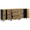 vidaXL Buffets 3 pcs bois massif de manguier