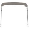 vidaXL Auvent bimini à 4 arceaux gris 243x210x137 cm