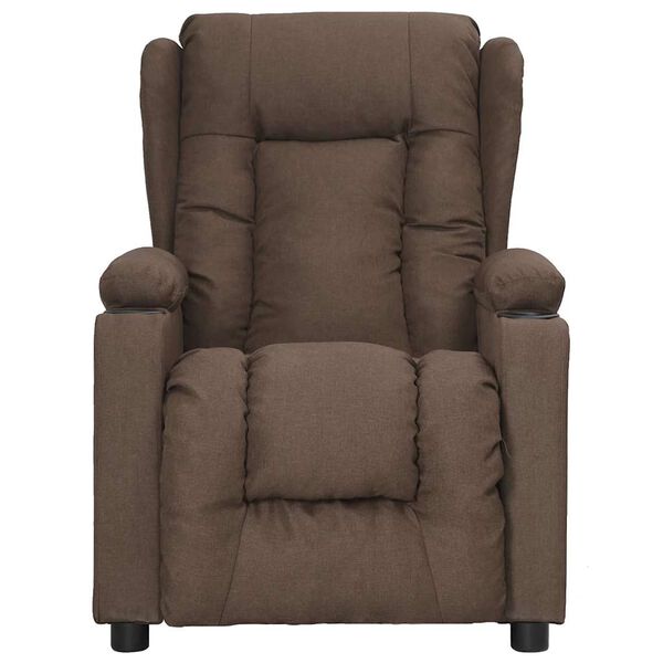 vidaXL Fauteuil Taupe Tissu