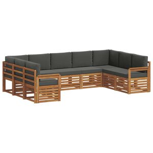 vidaXL Ensemble de canap&eacute;s d'ext&eacute;rieur 9 pc 9 place
