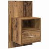 vidaXL T&ecirc;te de lit avec armoire 3 pcs Bois Ancien Bois d'ing&eacute;nierie