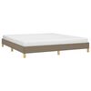 vidaXL Cadre de lit sans matelas taupe 180x200 cm tissu