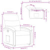 vidaXL Fauteuil inclinable Cr&egrave;me Similicuir