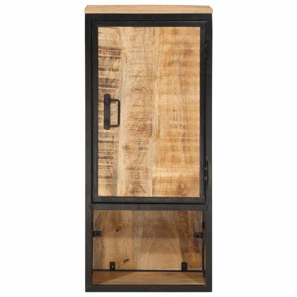 vidaXL Armoire de salle de bain 40x27x90cm bois massif manguier et fer
