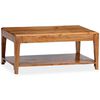 vidaXL Table basse Bois massif 88x50x38 cm