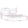 vidaXL Cadre de lit sans matelas ch&ecirc;ne fum&eacute; 140x200 cm bois ing&eacute;nierie