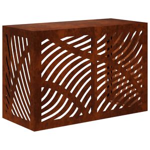 vidaXL Housse de climatiseur Rouill&eacute; 90 x 40 x 60 cm Acier patin&eacute;