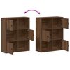 vidaXL Biblioth&egrave;que ch&ecirc;ne marron 60x24x76,5 cm bois d'ing&eacute;nierie