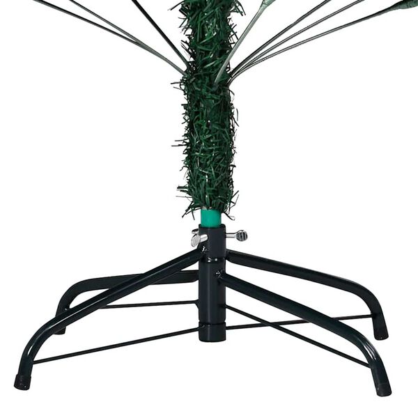 vidaXL Arbre de No&euml;l artificiel pr&eacute;-&eacute;clair&eacute; et boules vert 180 cm PVC