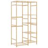 vidaXL Porte-v&ecirc;tement avec &eacute;tag&egrave;res 100x50x184,5 cm bambou