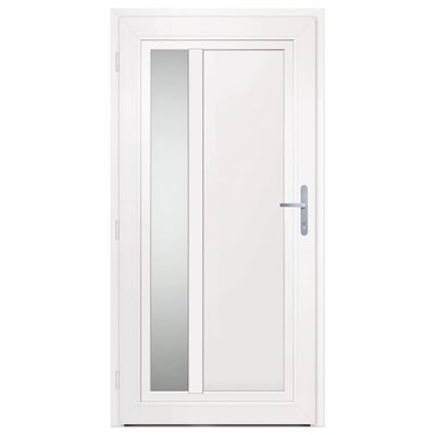 vidaXL Porte d'entrée Blanc 108x208 cm PVC