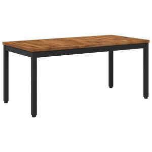 vidaXL Table basse Naturel et noir 50 x 100,5 x 45 cm