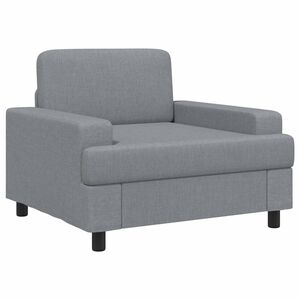 vidaXL Fauteuil Gris clair Tissu