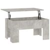 vidaXL Table basse gris béton 79x49x41 cm bois d'ingénierie
