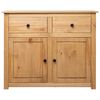 vidaXL Buffet 93x40x80 cm Pin solide Assortiment Panama