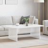 vidaXL Table basse Blanc brillant 93 x 53 x 33 cm Bois d'ing&eacute;nierie