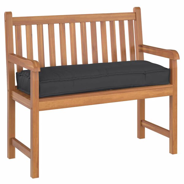 vidaXL Coussin Noir 110 x 40 x 8 cm Tissu Oxford